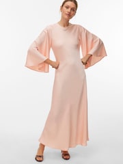 VERO MODA Pink Wide Sleeve Dress - Image 3 of 5