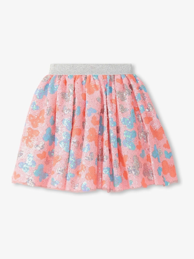 Hatley Pink Glitter Butterfly Sequin Skirt - Image 2 of 3