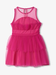 Hatley Pink Fuchsia Tulle Special Dress - Image 3 of 3