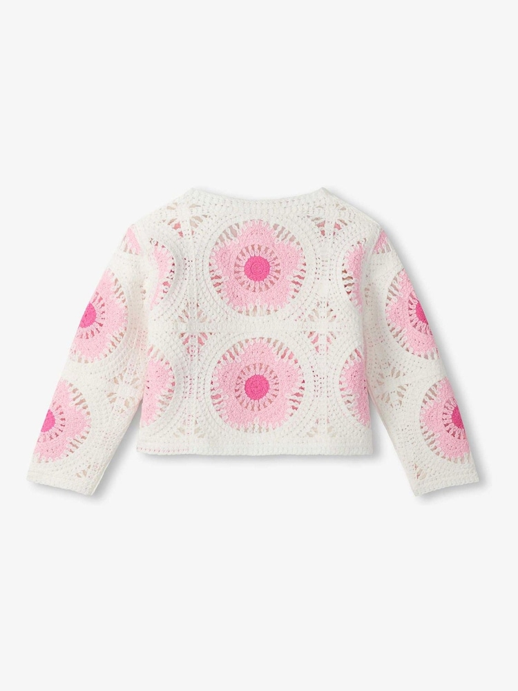 Hatley Natural Flower Crochet Jumper - Image 2 of 3 Hatley Natural Flower Crochet Jumper - Image 2 of 3