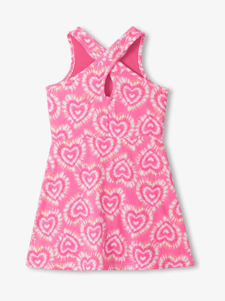 Hatley Pink Candy Hearts Active A-Line Dress - Image 3 of 3 Hatley Pink Candy Hearts Active A-Line Dress - Image 3 of 3