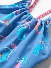 Hatley Blue Salty Mermaids Gather Front Swimsuit - Image 4 of 4