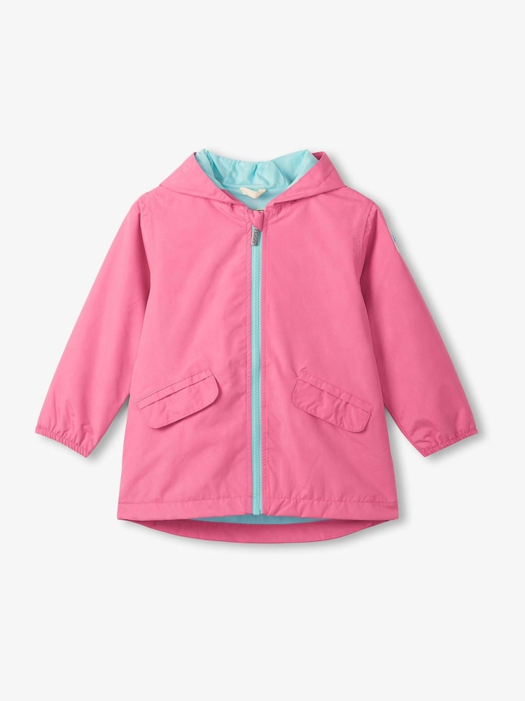 Hatley Pink Reveal Butterflies Microfiber Rain Coat - Image 7 of 7