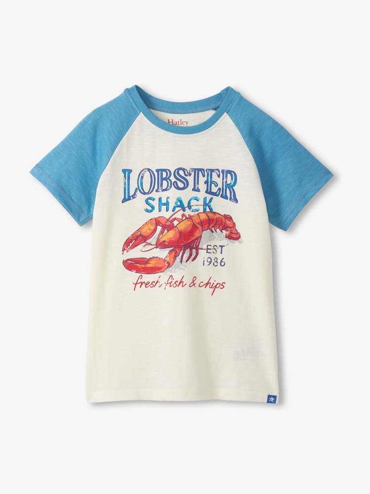 Natur - Hatley Lobster Shack Raglan T-Shirt And Shorts Set - Bild 2 von 5