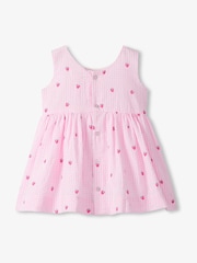 Hatley Pink Teeny Berries Gingham Sleeveless Party Dress - Image 2 of 2