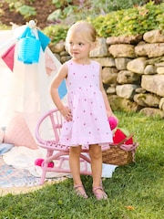 Pink Teeny Berries Gingham - Hatley Sleeveless Party Dress - 圖片 3/5