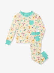 Hatley Sketchy Cameras Bamboo Viscose White Pyjamas Set - Image 2 of 2