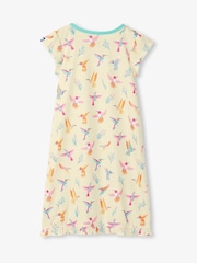 Hatley Yellow Hummingbird Print Ruffle Hem Nightdress - Image 4 of 4
