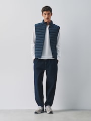 Navy Lightweight Shower Resistant Quilted Gilet - Image 2 of 7