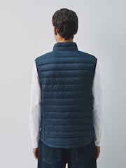 Navy Lightweight Shower Resistant Quilted Gilet - Image 3 of 7