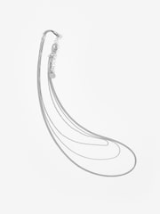 Mint Velvet Silver Tone Stainless Triple Layered Necklace - Image 2 of 3