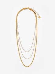 Mint Velvet Gold Tone Stainless Triple Layered Necklace - Image 1 of 3