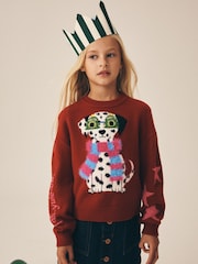 Dalmation Dog Red - Weihnachtspullover (3-16J.) - Bild 1 von 9