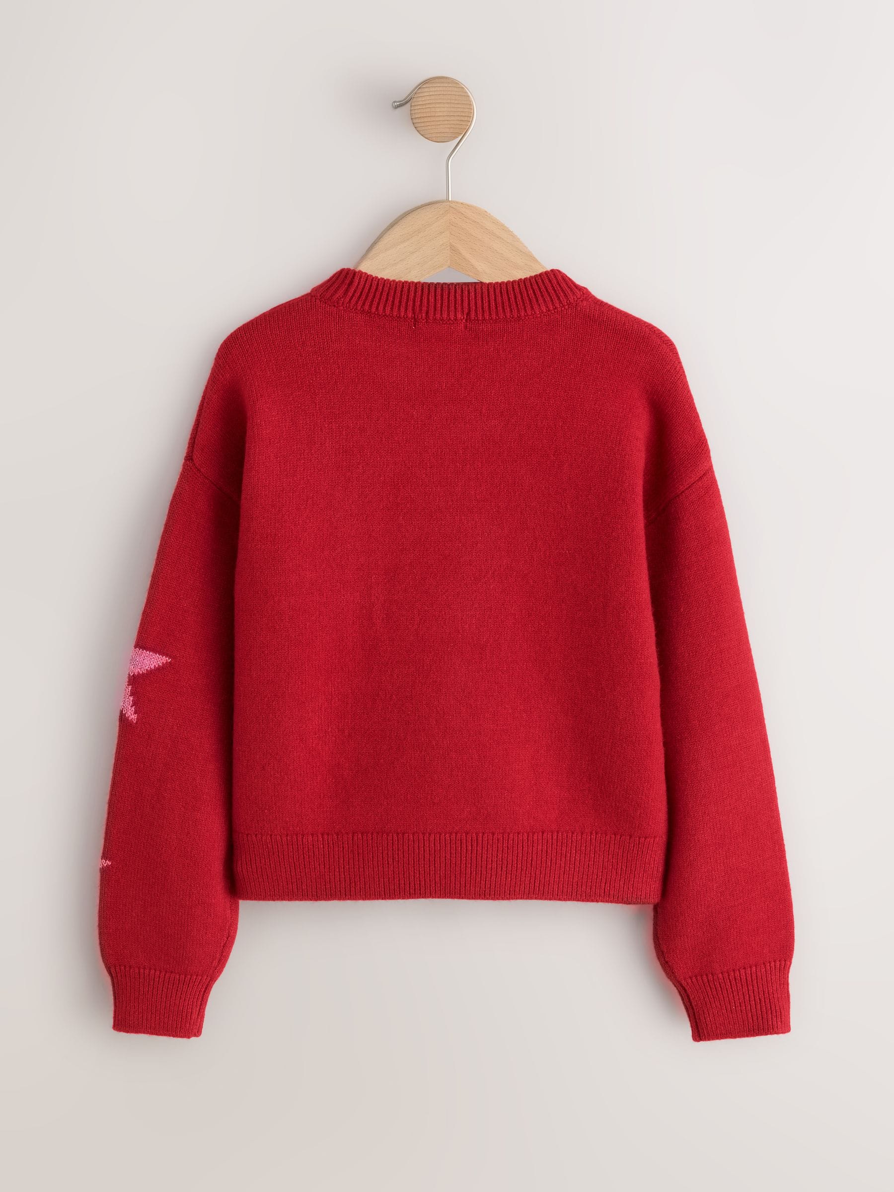 Buy Dalmation Dog Red Christmas Jumper (3-16yrs) from Next USA