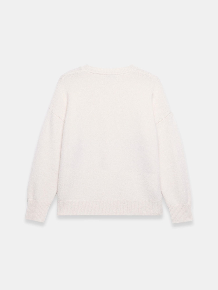 Mint Velvet Wolle Blend Pullover mit Blumenapplikation - Bild 7 von 7