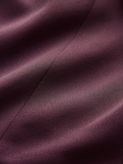 Burgundy Red Satin Blazer - Image 7 of 8