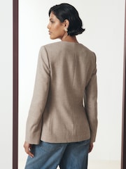Neutraal - Kraagloze getailleerde blazer - Afbeelding 4 van 8