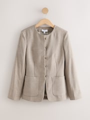 Neutraal - Kraagloze getailleerde blazer - Afbeelding 6 van 8