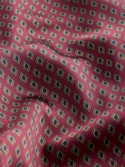 Burgundy Geo Print - N. Premium Satin Wide Leg Trousers - 8এর মধ্যে 8 ছবি