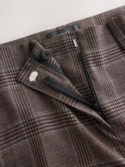 Burgundy Check Bootcut Tailored Trousers - Image 7 of 9