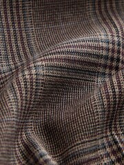 Burgundy Check Bootcut Tailored Trousers - Image 9 of 9