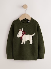 Green Scotty Dog Boxy Jumper (3mths-7yrs) - Image 6 of 9