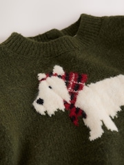 Green Scotty Dog Boxy Jumper (3mths-7yrs) - Image 9 of 9