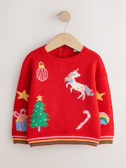 Red Jolly - Рождественский джемпер (3mths-7yrs) - Изображение 4 7