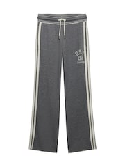 Superdry Grey Athletic Essentials Stripe Flare Joggers - Image 7 of 8