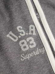 Superdry Grey Athletic Essentials Stripe Flare Joggers - Image 8 of 8