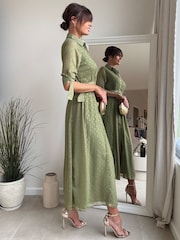 Style Cheat Khaki Daphne Shirt Dress - Image 2 of 4