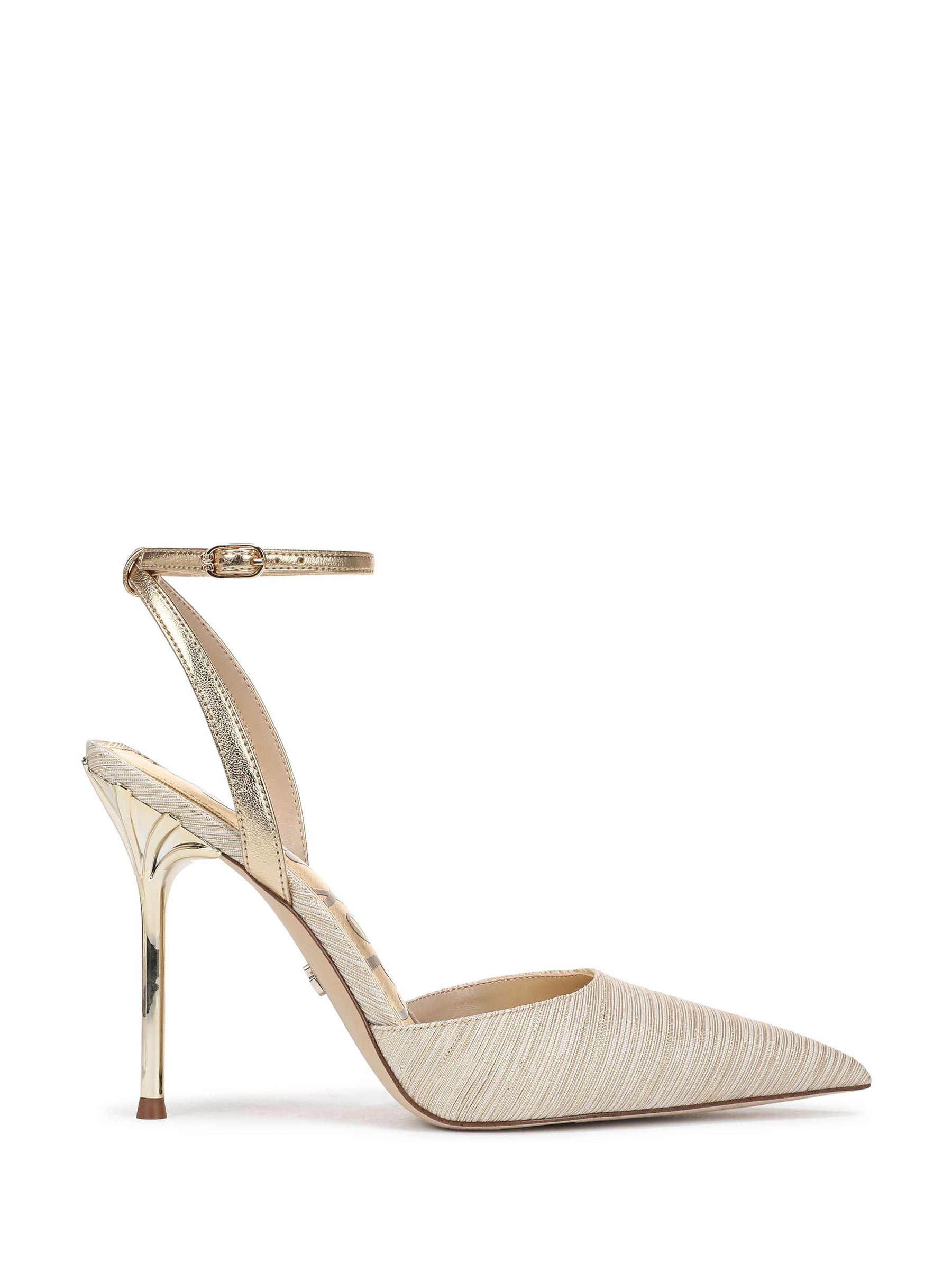 ゴールドストラップ付き高ヒールシューズ Next：日本 ゴールド - Sam Edelman Osha レギュラーフィット