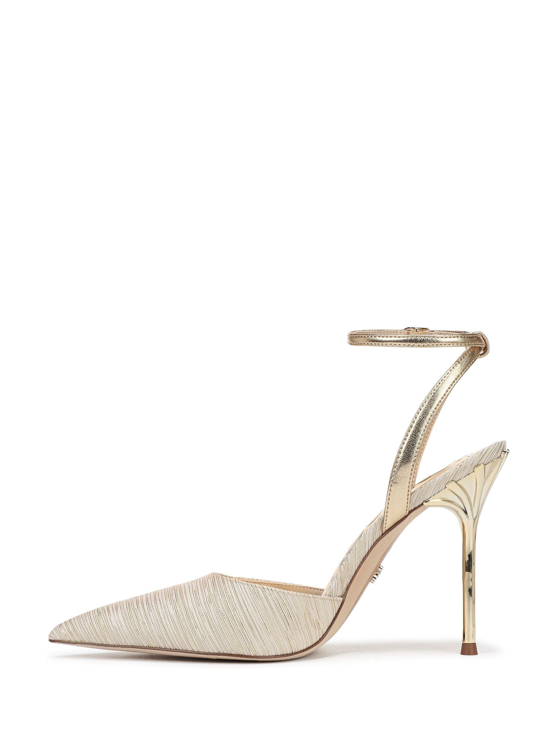ゴールドストラップ付き高ヒールシューズ Next：日本 ゴールド - Sam Edelman Osha レギュラーフィット