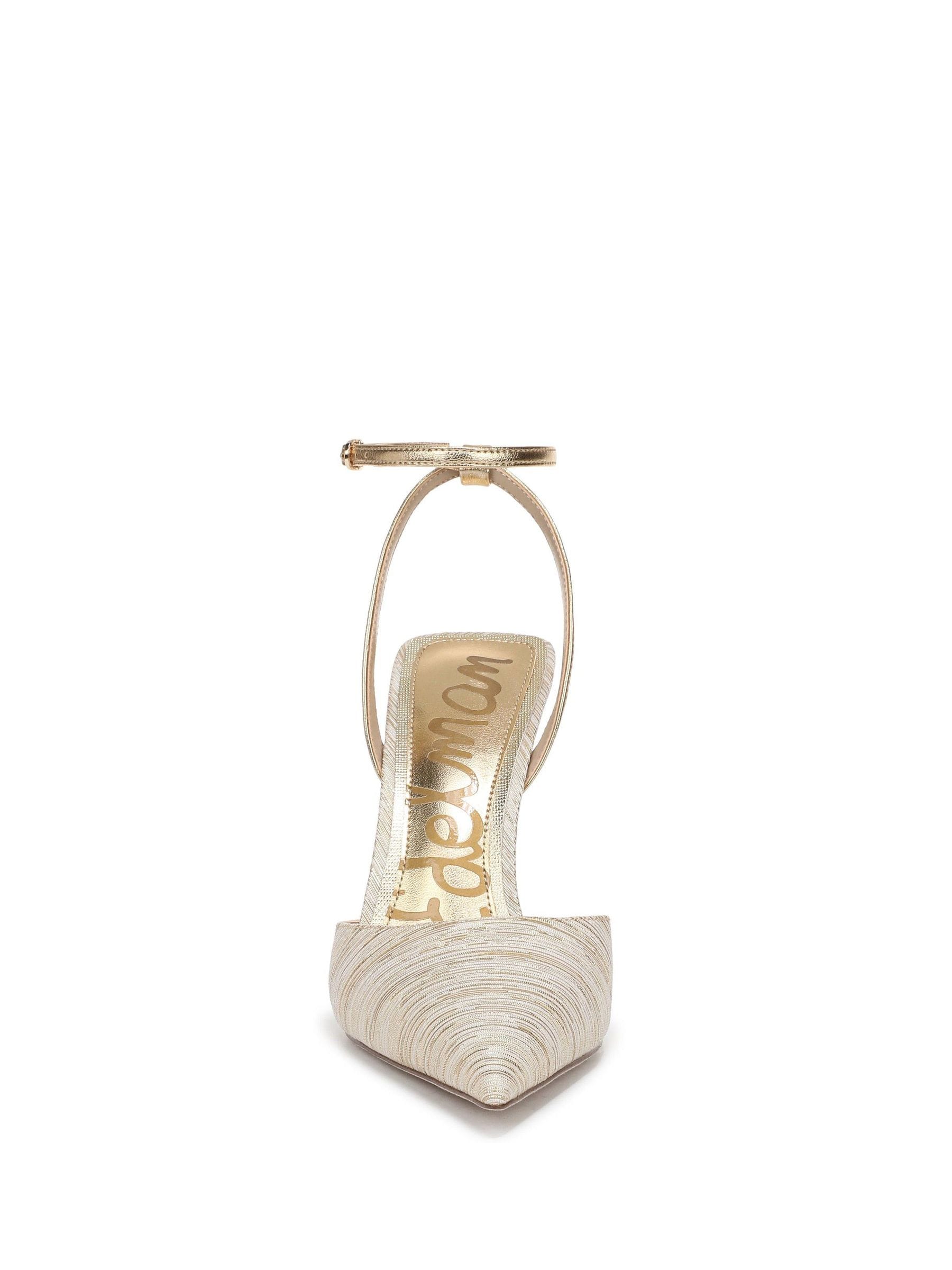 ゴールドストラップ付き高ヒールシューズ Next：日本 ゴールド - Sam Edelman Osha レギュラーフィット