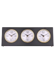 Libra Interiors Black Retro World City Desk Clock - Image 2 of 6
