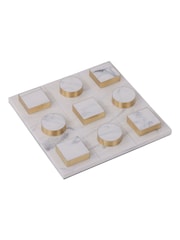 Libra Interiors White Jenkin and Brass Noughts and Crosses Game - Image 2 of 5