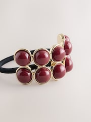 Burgundy Red Resin Hair Bobble - Image 3 of 4