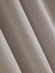 Natural Brushed Herringbone Super Thermal Eyelet Door Curtain - Image 3 of 3