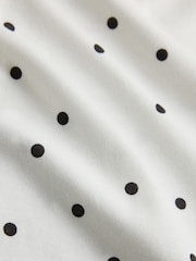 The Set 4 Pack Cotton Blend Long Sleeve T-Shirt and Long Leg Pyjamas Chocolate Brown/Cream/Light Brown/Spot - Image 11 of 11