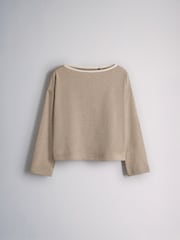 The Set 4 Pack Cotton Blend Long Sleeve T-Shirt and Long Leg Pyjamas Chocolate Brown/Cream/Light Brown/Spot - Image 5 of 11