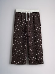 The Set 4 Pack Cotton Blend Long Sleeve T-Shirt and Long Leg Pyjamas Chocolate Brown/Cream/Light Brown/Spot - Image 6 of 11