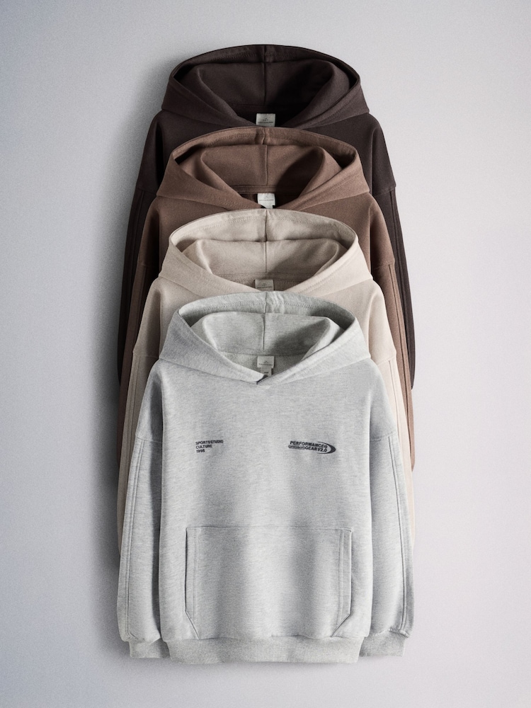 The Set 4 Pack Graphic Oversized Hoodies - Larawan 1 ng 15