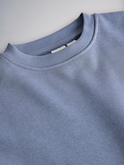 The Set 4 Pack Regular Crew Sweatshirts Navy/Grey - Image 6 of 7