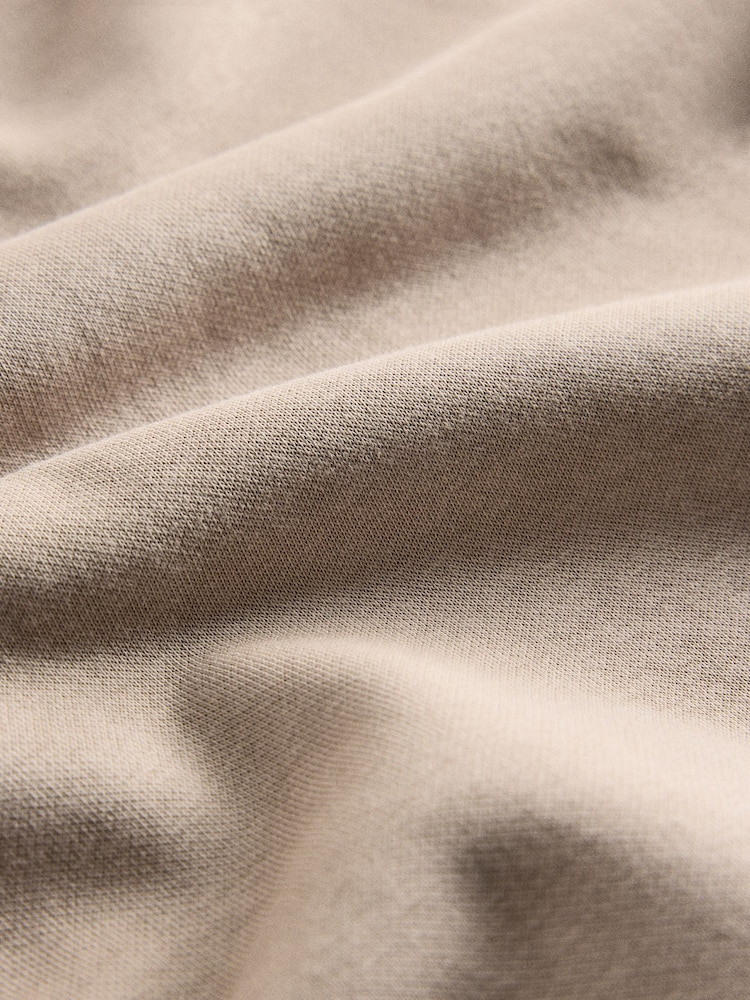 The Set 3 Pack Quater Zip Sweat Tops Brown/Cream - Image 6 of 6