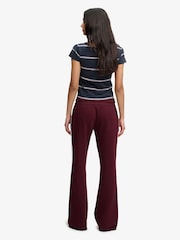 Superdry Red Ath Essentials Stripe Flare Joggers - Image 5 of 8