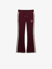 Superdry Red Ath Essentials Stripe Flare Joggers - Image 7 of 8