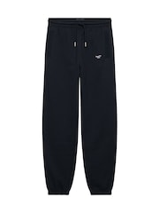 Superdry Blue Signature Emb Cuffed Joggers - Image 6 of 7
