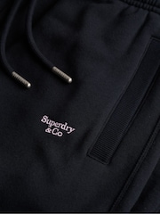 Superdry Blue Signature Emb Cuffed Joggers - Image 7 of 7
