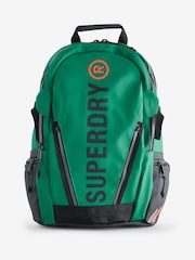Superdry Forest Green Tarp Embroidered Rucksack - Image 1 of 1