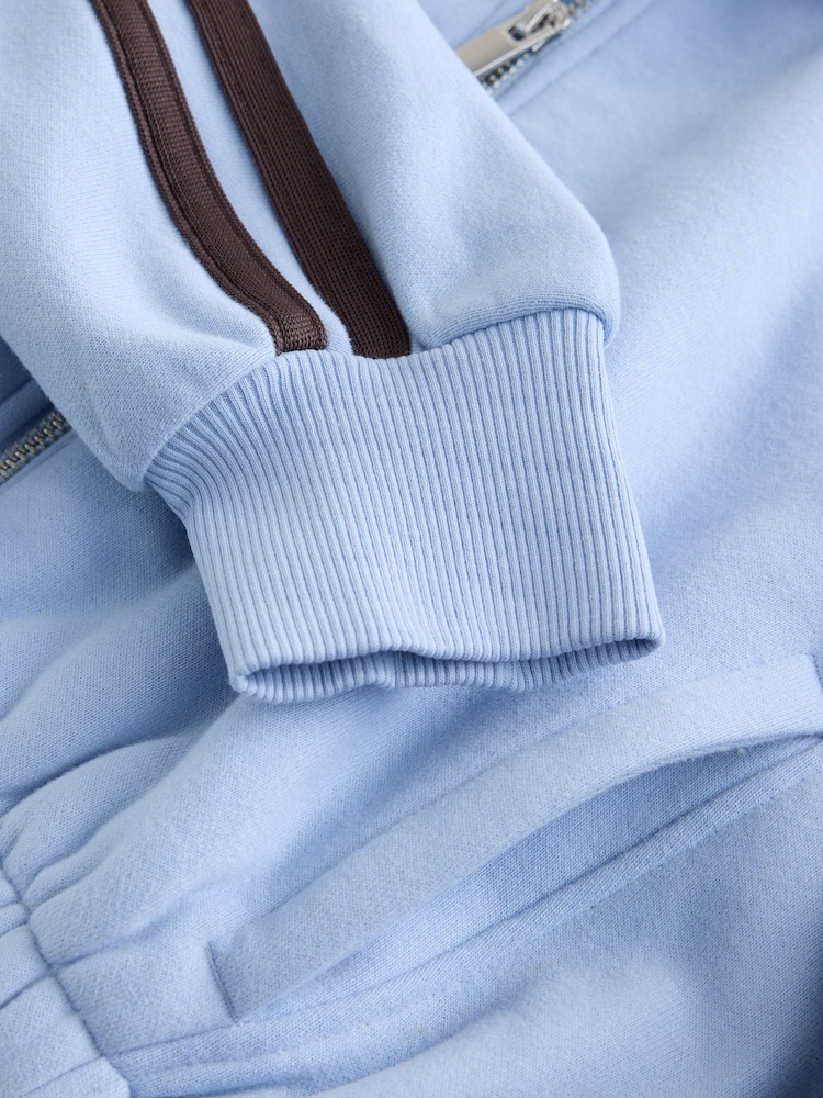 Blue Zip Through Sweatshirt (3-16yrs) - Image 8 of 8 Blue Zip Through Sweatshirt (3-16yrs) - Image 8 of 8